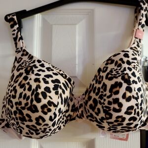 Cacique Leopard Print Bra